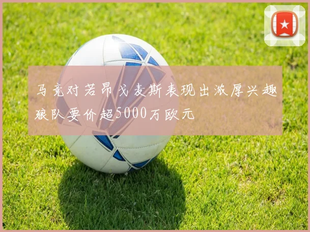 马竞对若昂戈麦斯表现出浓厚兴趣狼队要价超5000万欧元